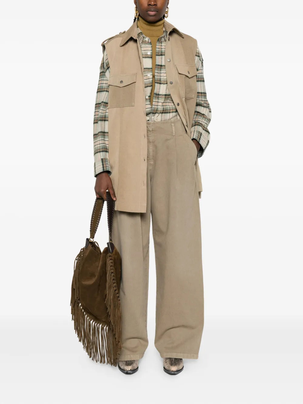 GOLDEN GOOSE PANTALONE JOURNEY KHAKI