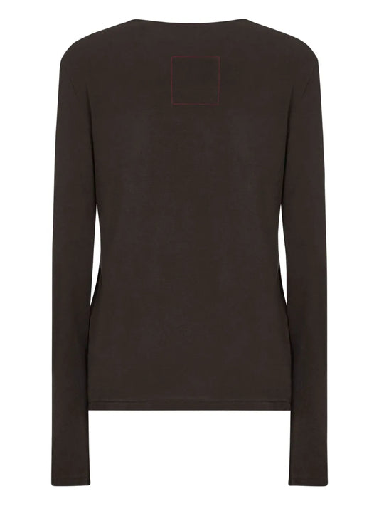 UMA WANG MAGLIA TWIST BROWN