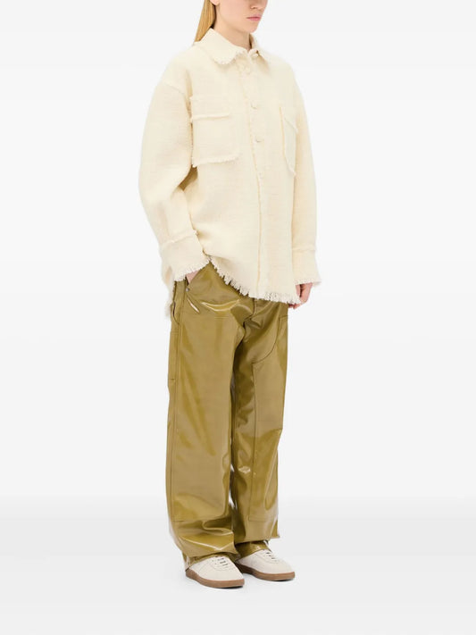 MSGM GIACCA CAMICIA AVORIO