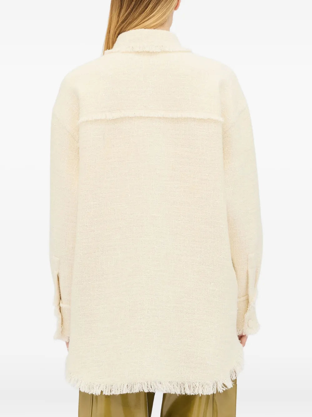 MSGM GIACCA CAMICIA AVORIO