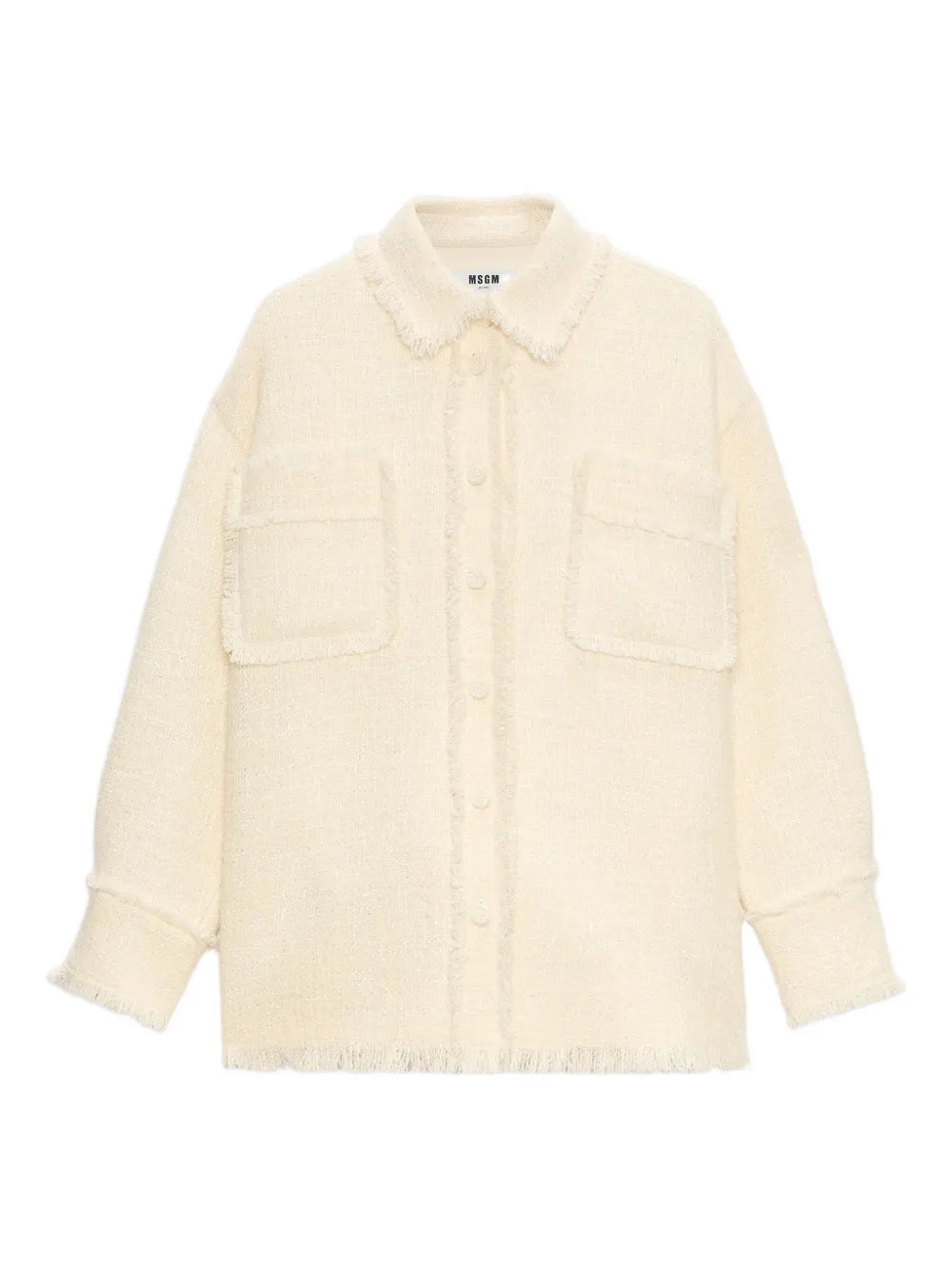 MSGM GIACCA CAMICIA AVORIO