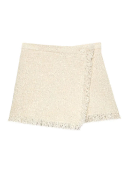 MSGM MINI GONNA AVORIO