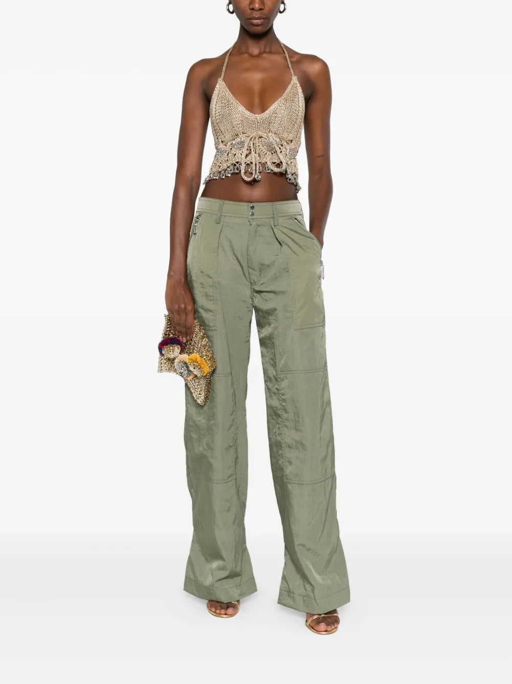 RABANNE PANTALONE VERDE