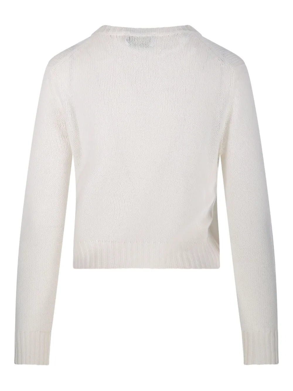 BE YOU MAGLIONE GIROCOLLO WHITE