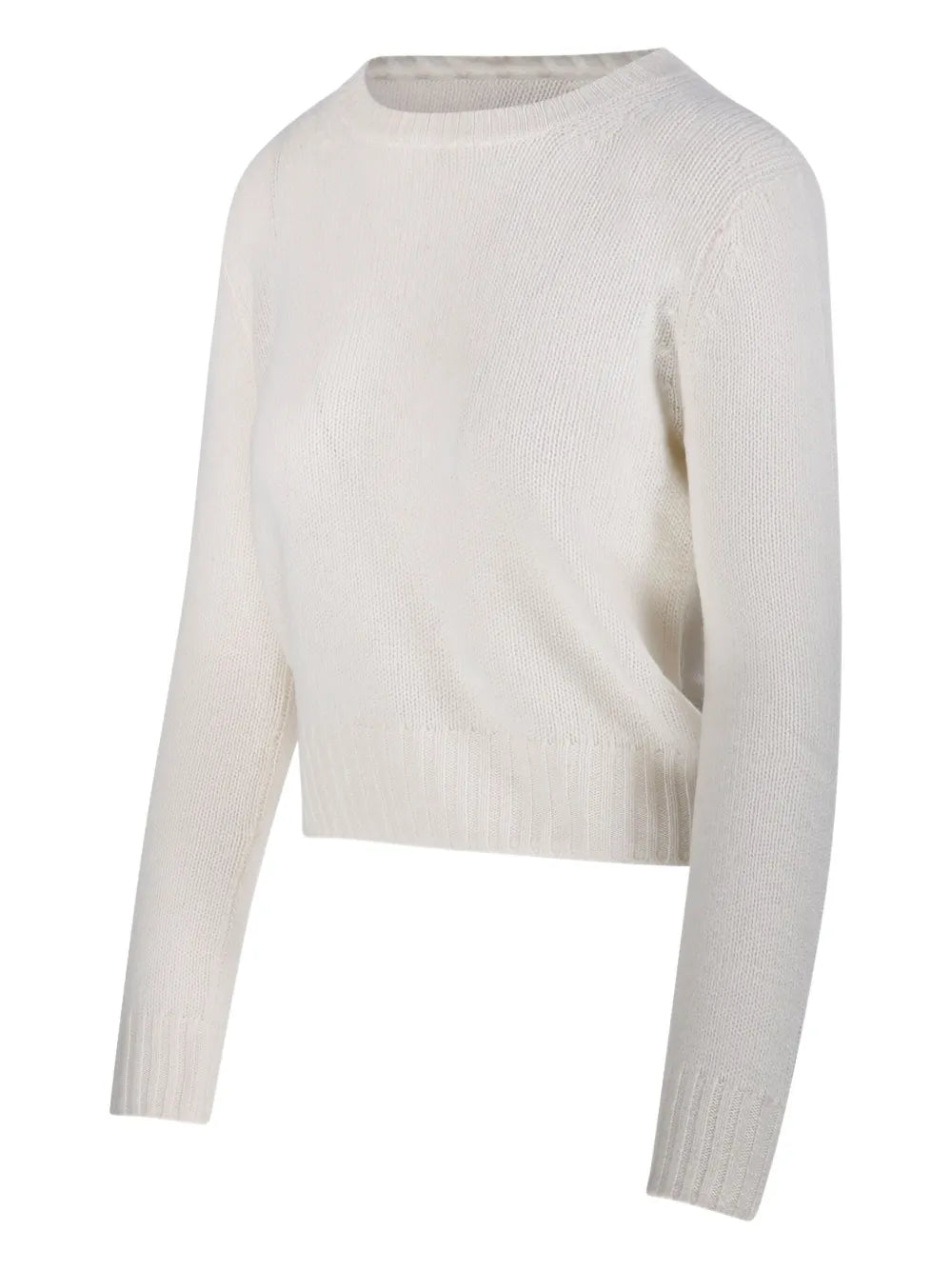 BE YOU MAGLIONE GIROCOLLO WHITE