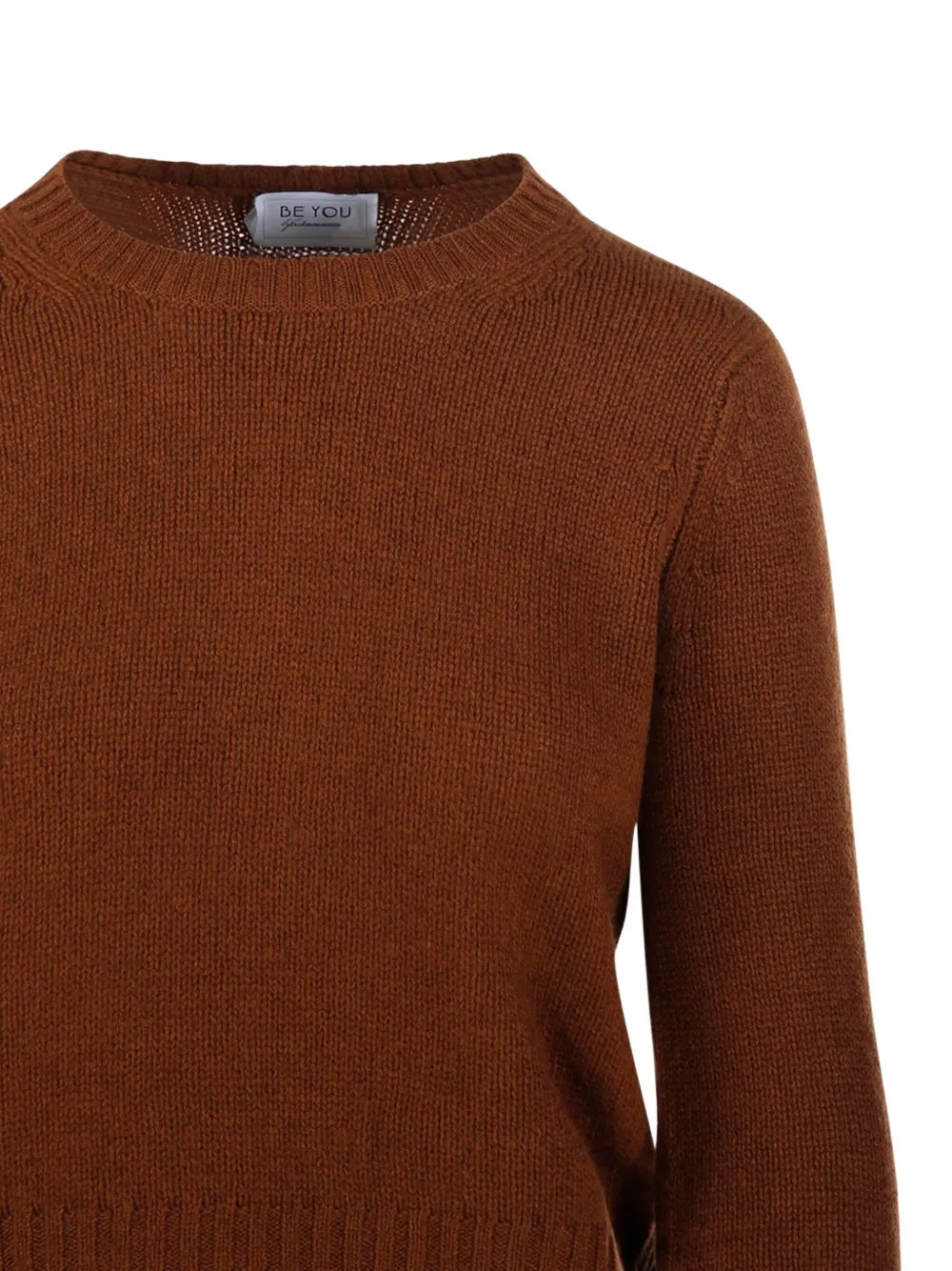 BE YOU MAGLIONE GIROCOLLO TOFFEE