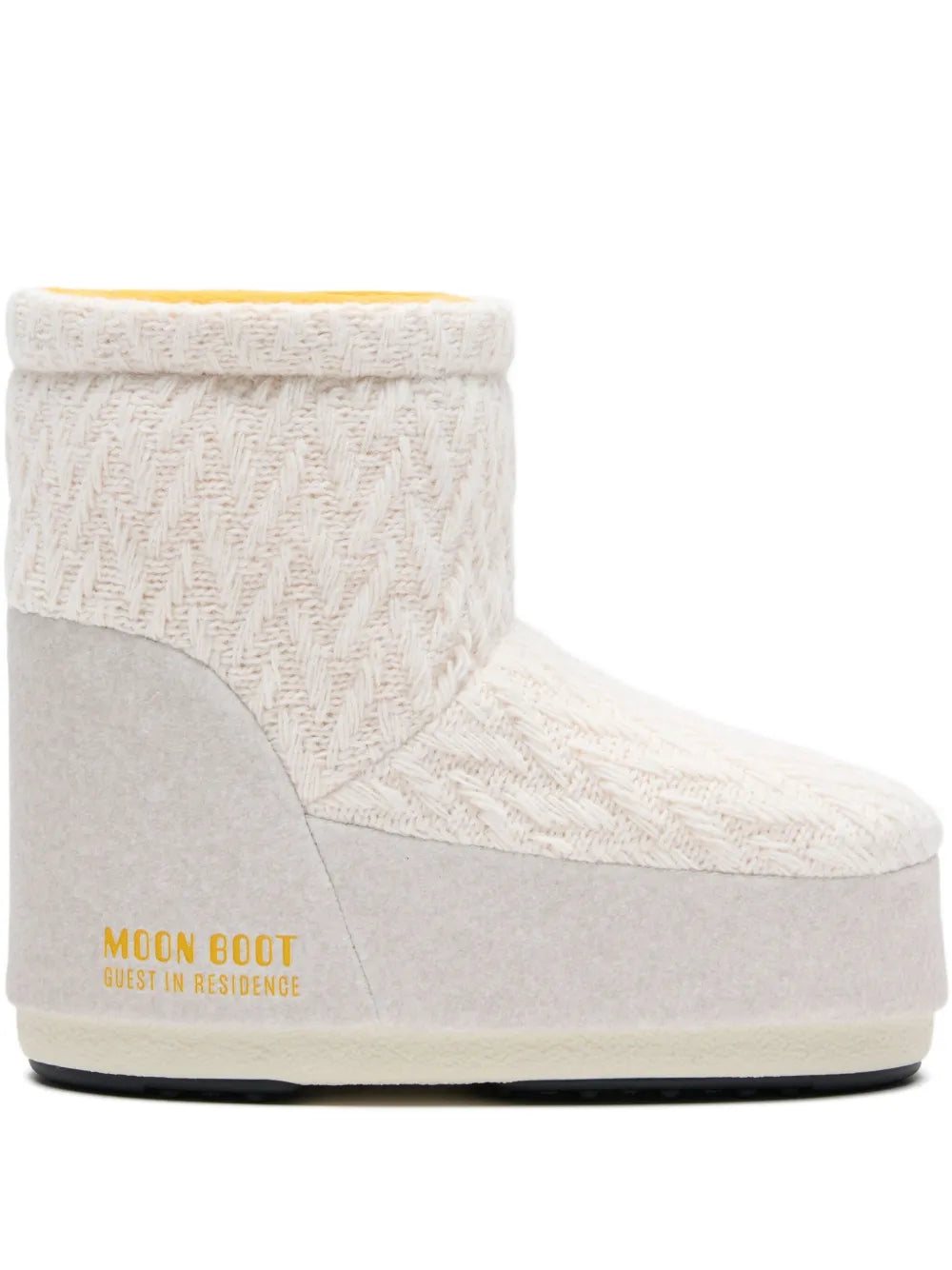 MOON BOOT GUEST IN RESIDENCE ICON LOW NOLACE KNIT WHITE