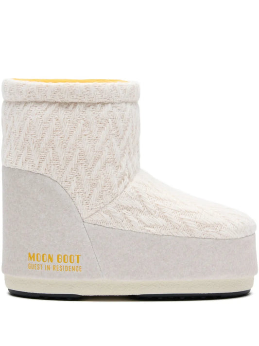 MOON BOOT GUEST IN RESIDENCE ICON LOW NOLACE KNIT WHITE