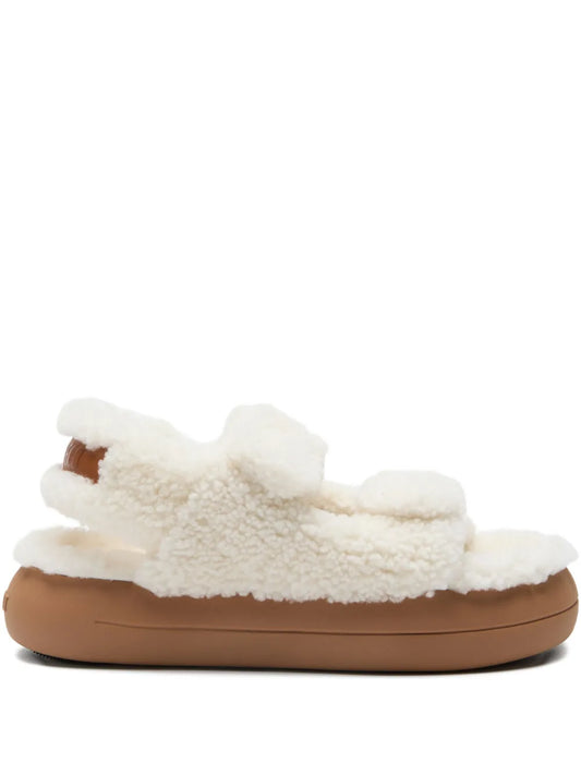 MOON BOOT SANDALO SHEARLING ICE