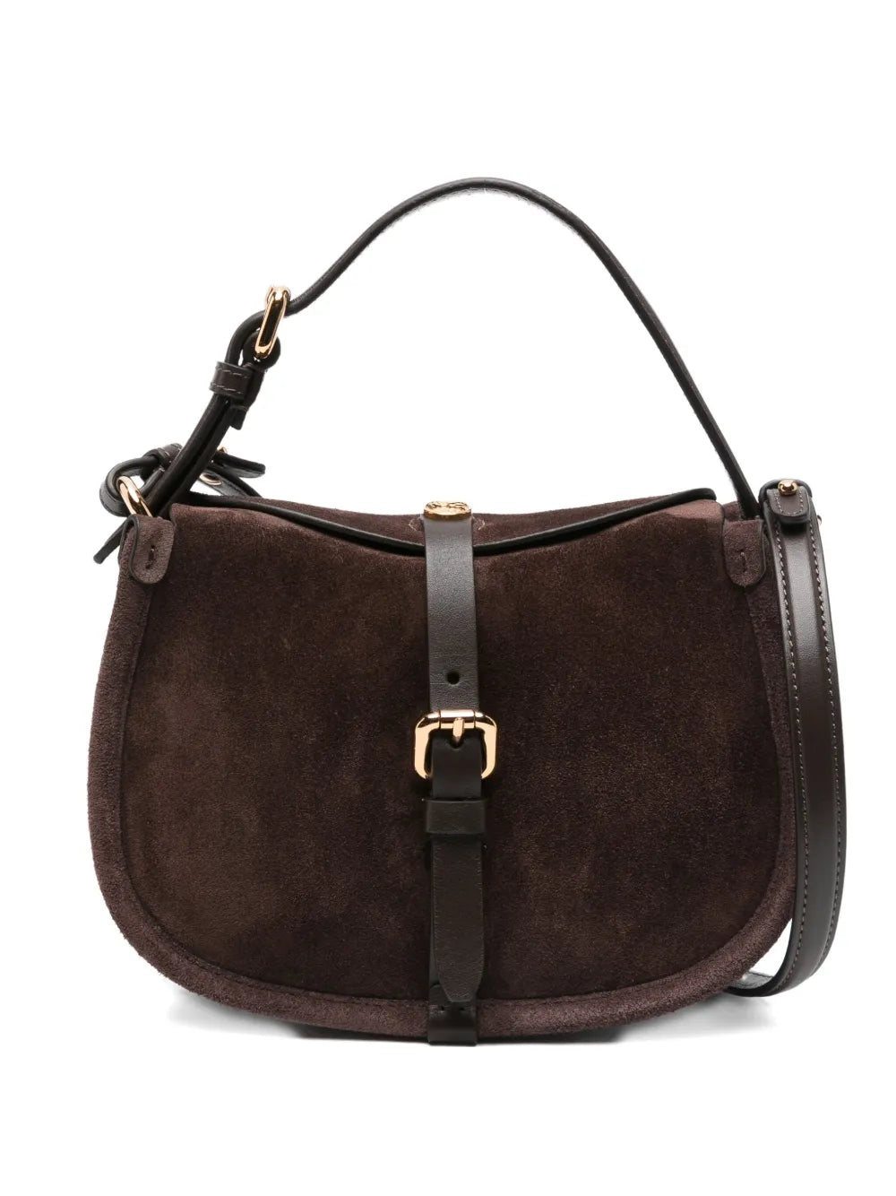 ETRO BORSA CROSSBODY PONY S SUEDE BROWN