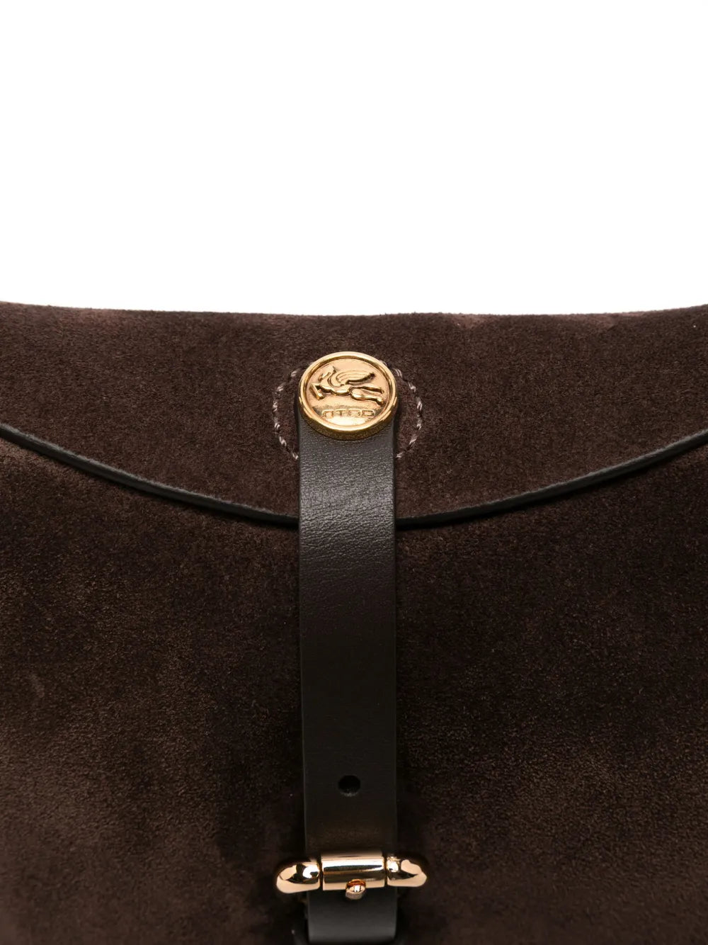 ETRO BORSA CROSSBODY PONY S SUEDE BROWN