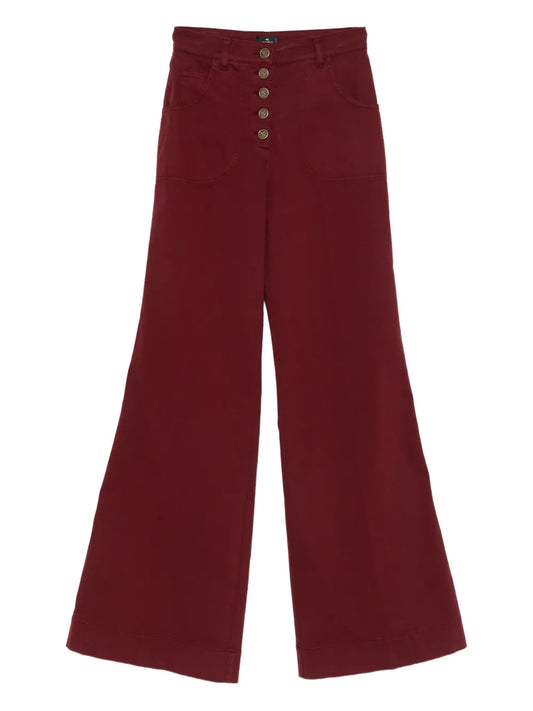 ETRO PANTALONE BORDEAUX