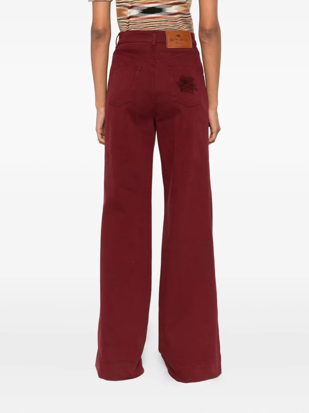 ETRO PANTALONE BORDEAUX