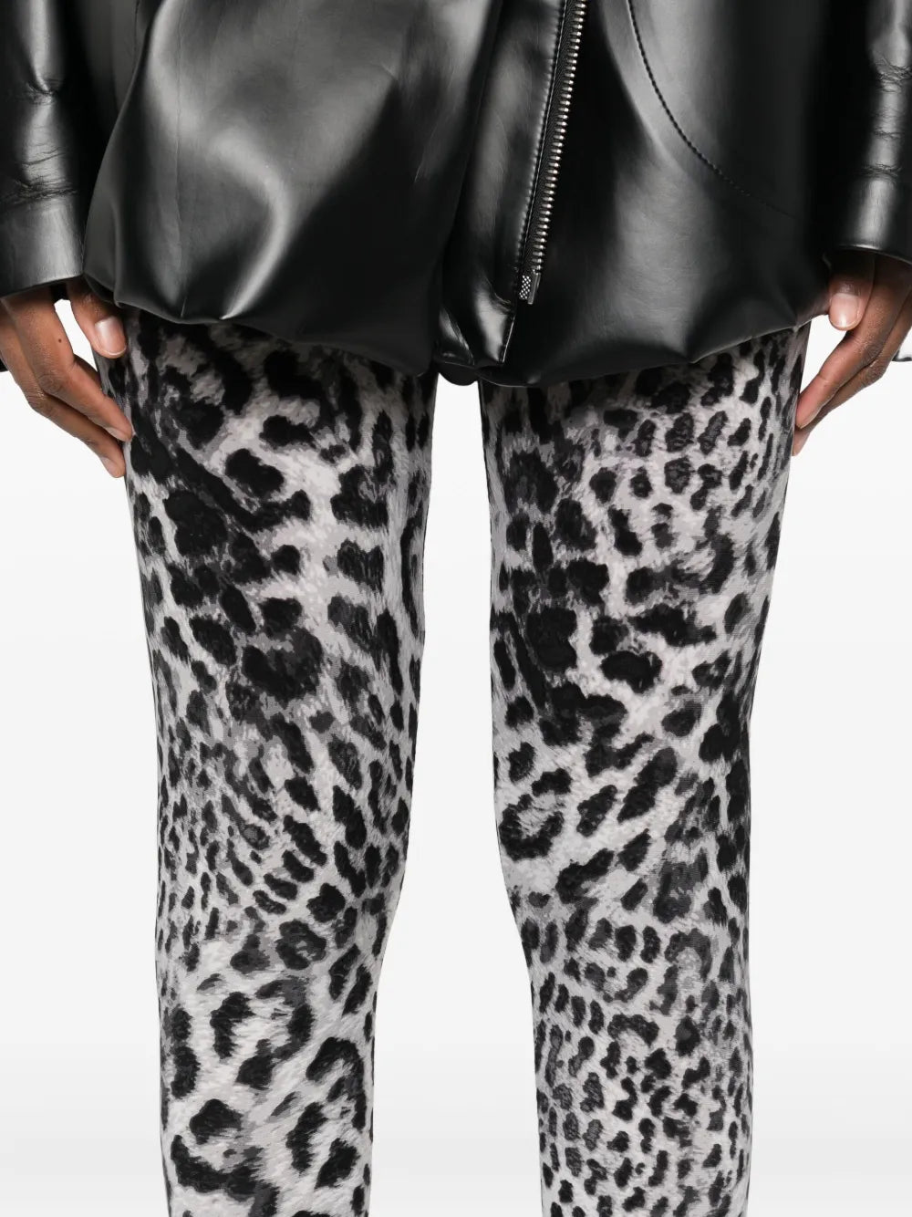 NORMA KAMALI LEGGINGS ANIMALIER