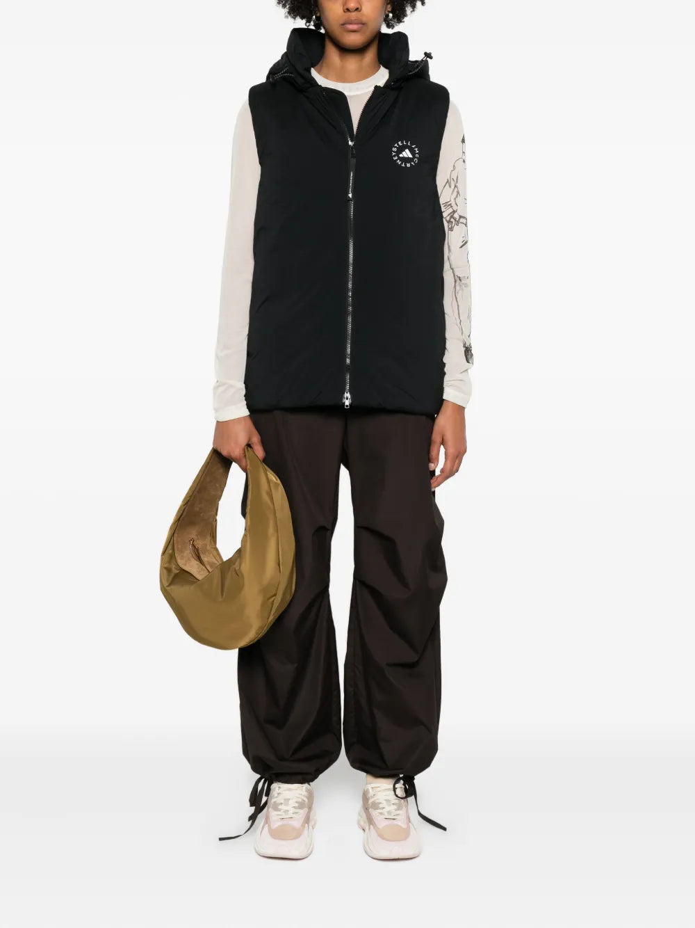 ADIDAS BY STELLA McCARTNEY GILET BLACK