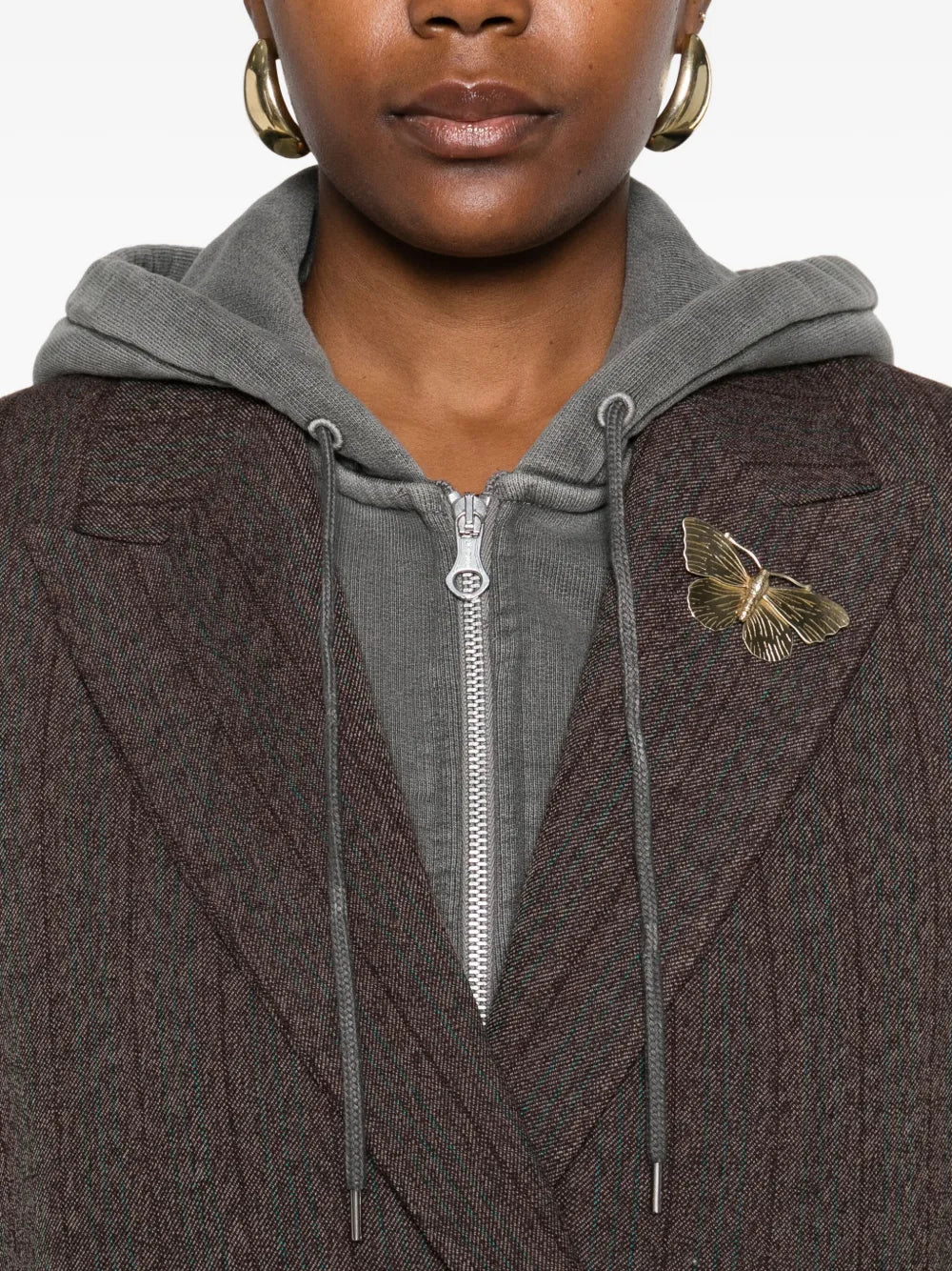 GOLDEN GOOSE GIACCA GESSATO COCOA