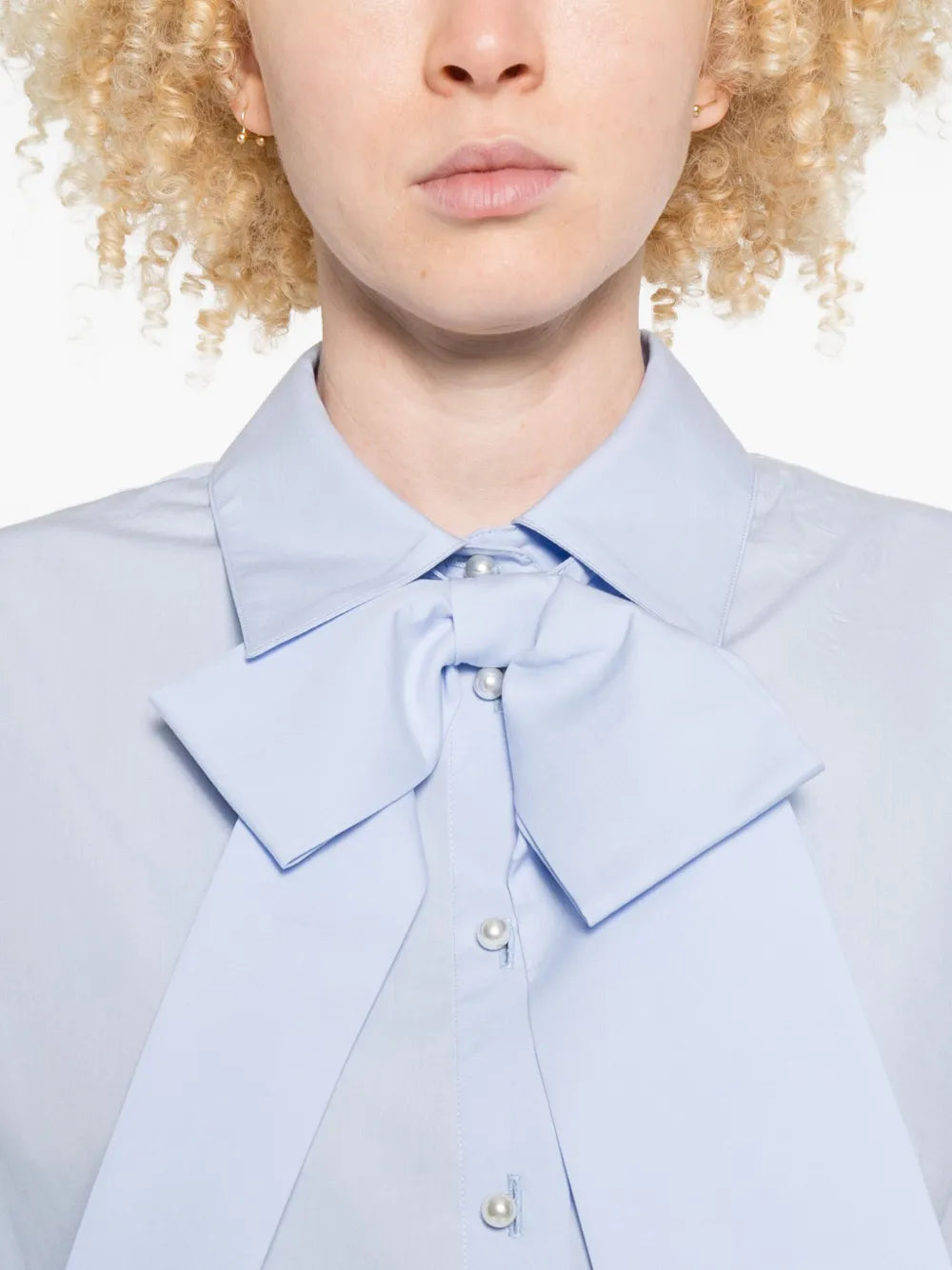 VIVETTA CAMICIA FIOCCO AZZURRO