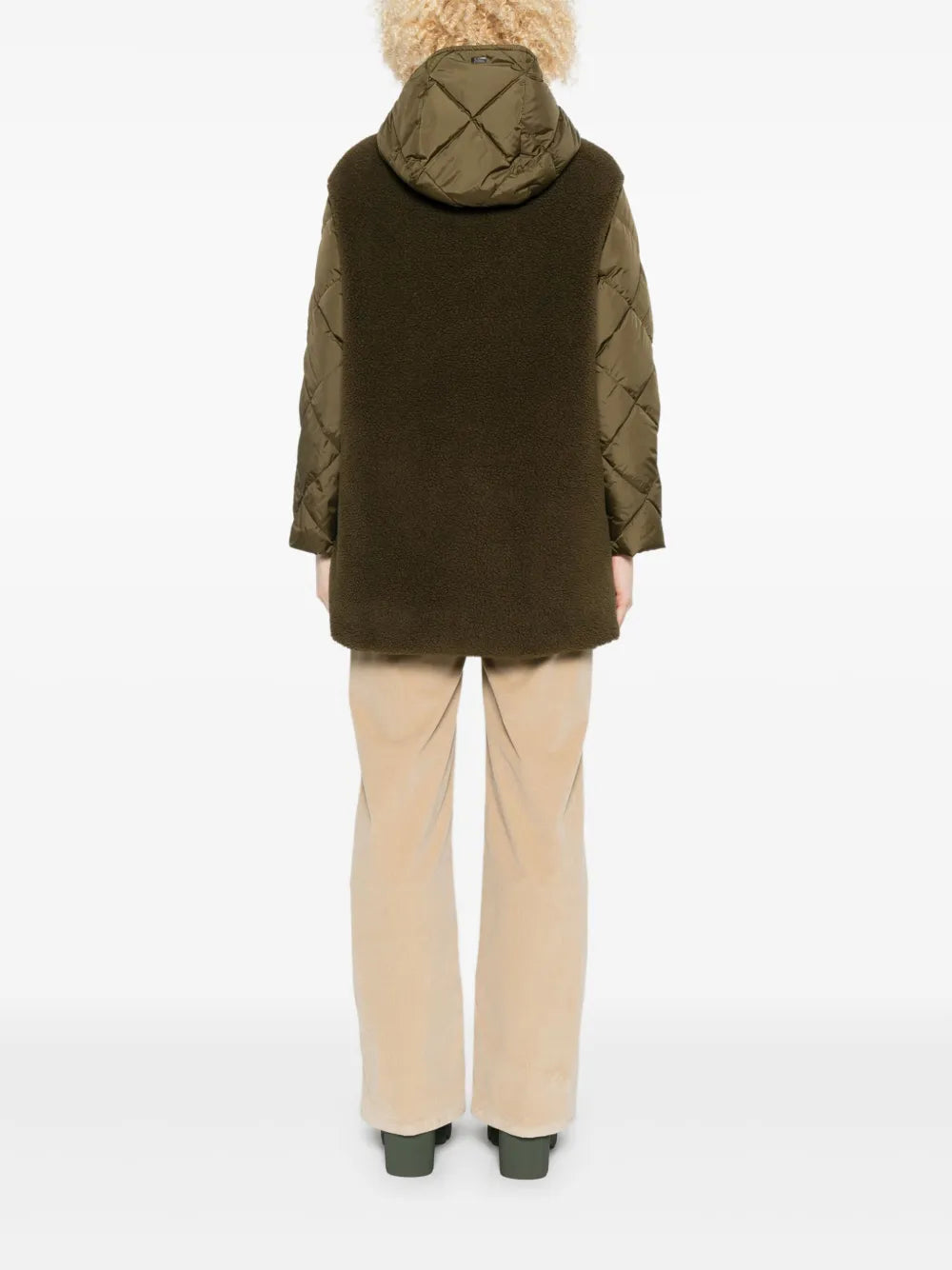 HERNO CAPPOTTO TRAPUNTATO MILITARE
