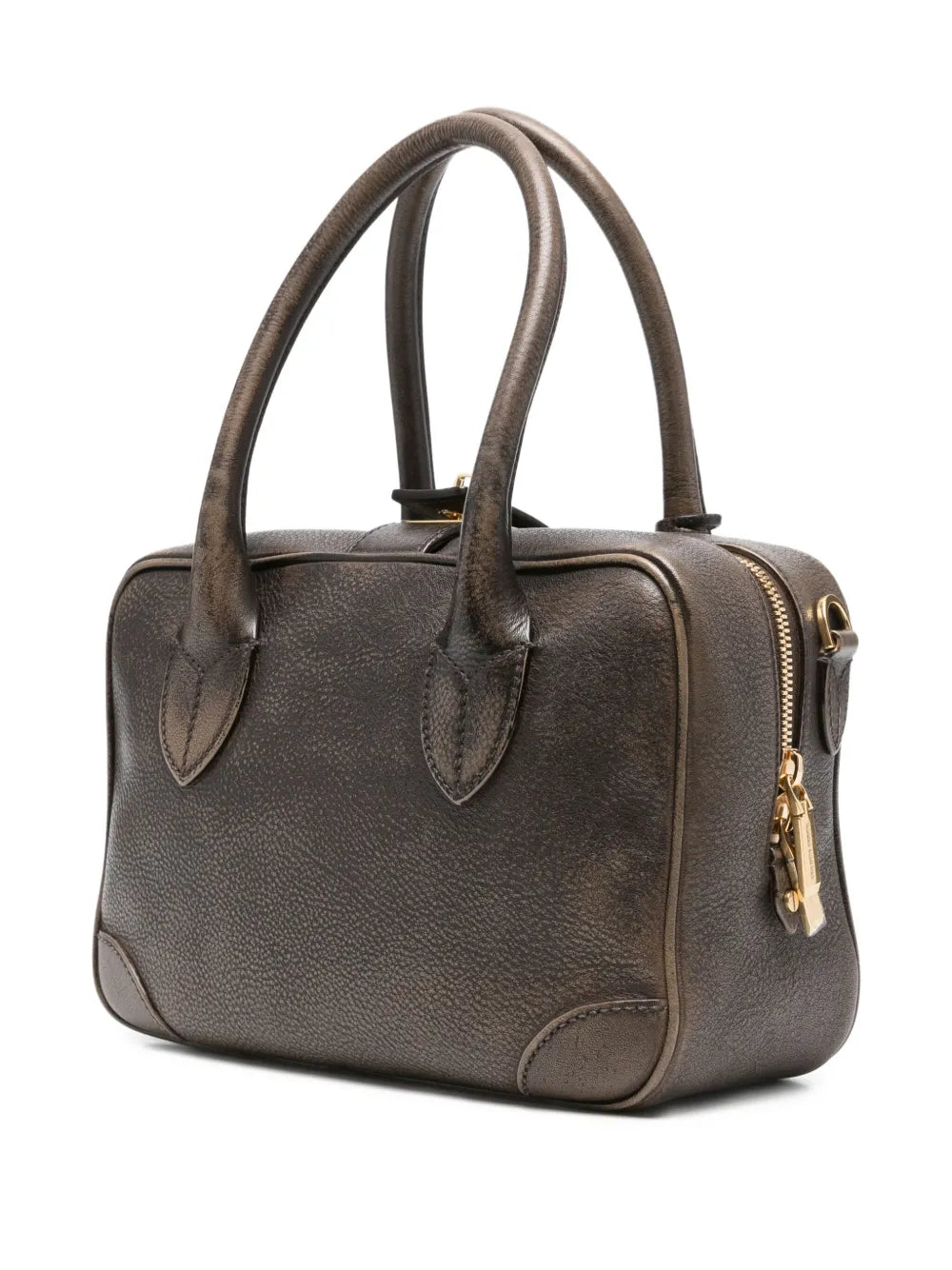 GOLDEN GOOSE BORSA VITA MARRONE