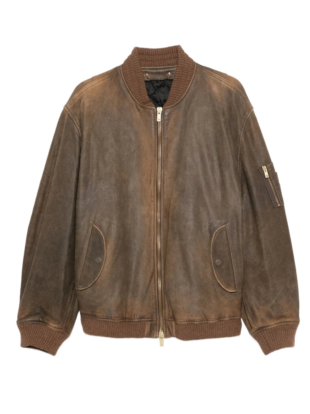 GOLDEN GOOSE GIUBBINO UOMO PELLE BROWN