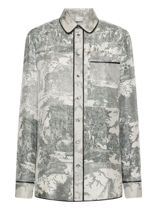 PIERRE-LOUIS MASCIA CAMICIA ALOEGUM GRIGIO