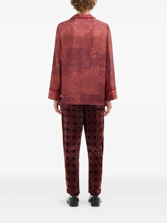 PIERRE-LOUIS MASCIA CAMICIA ALOEGUM ROSSO
