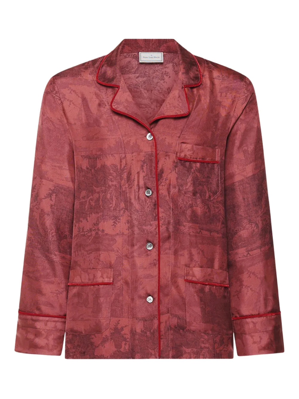 PIERRE-LOUIS MASCIA CAMICIA ALOEGUM ROSSO