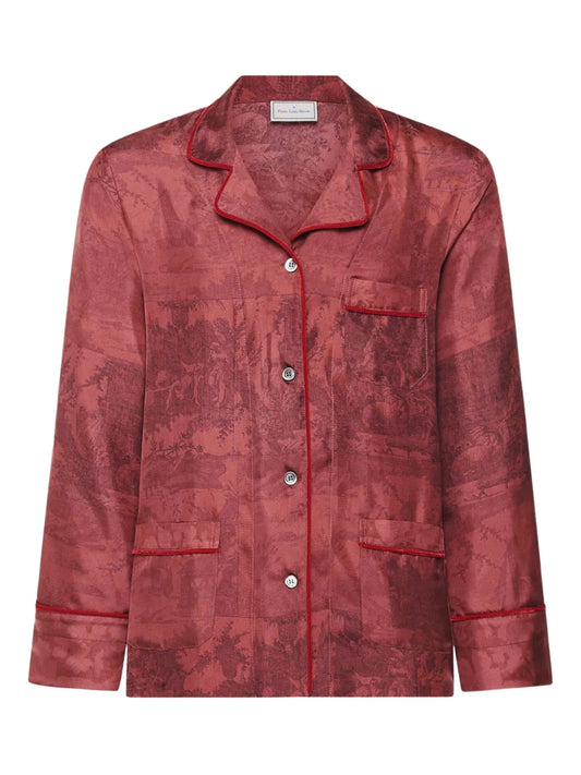 PIERRE-LOUIS MASCIA CAMICIA ALOEGUM ROSSO