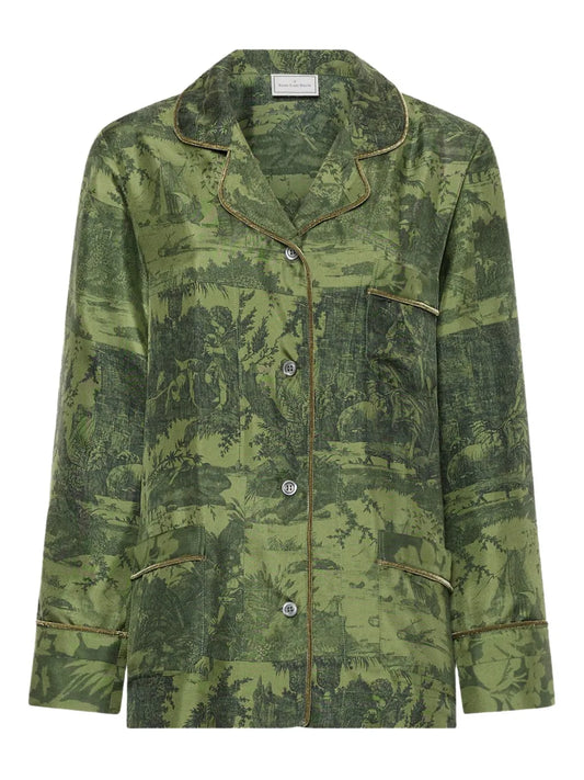 PIERRE-LOUIS MASCIA CAMICIA ALOEGUM VERDE