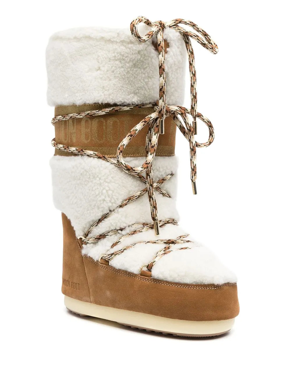 MOON BOOT STIVALI ICON SHEARLING WHISKY