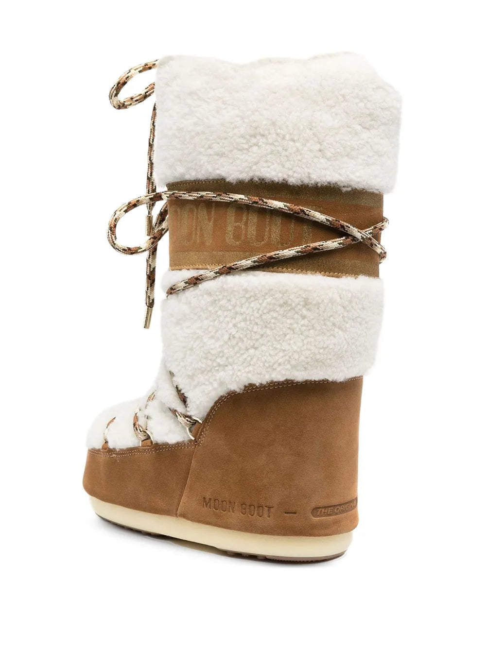 MOON BOOT STIVALI ICON SHEARLING WHISKY