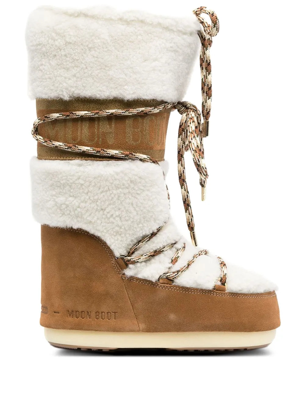 MOON BOOT STIVALI ICON SHEARLING WHISKY