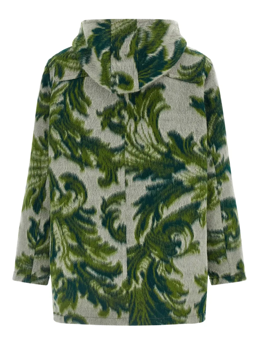 ETRO CAPPOTTO VELLUTO PAISLEY GREEN