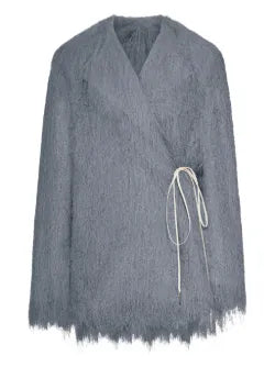 DRIES VAN NOTEN CAPPOTTO RIVLA  GREY