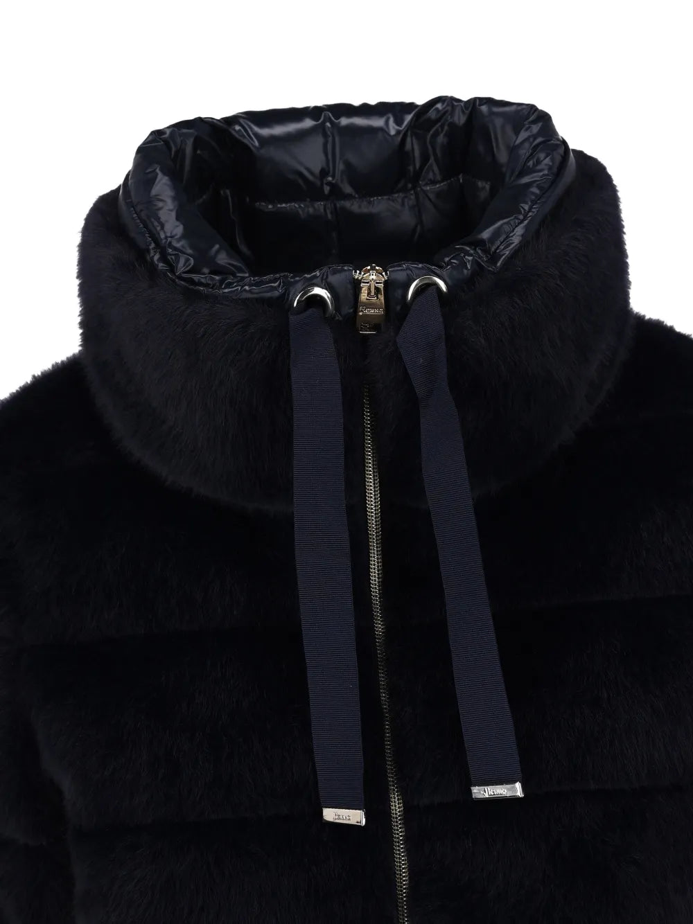 HERNO PIUMINO COLLO ALTO BLU