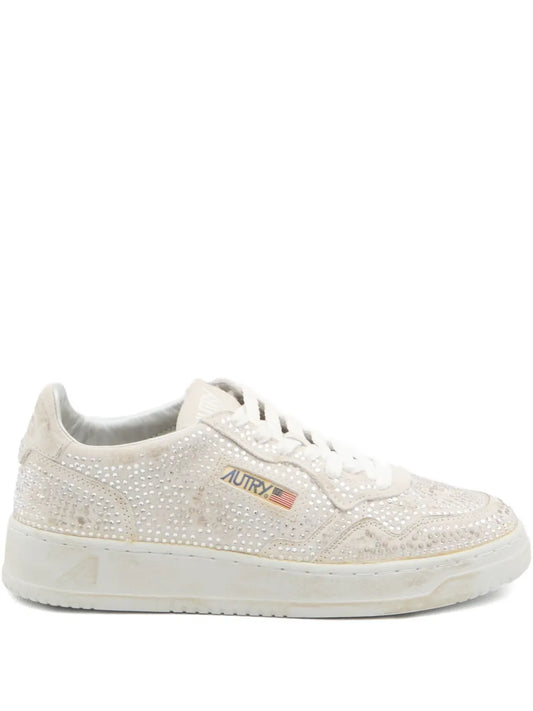 AUTRY SNEAKERS MEDALIST RHINESTON STRASS WHITE
