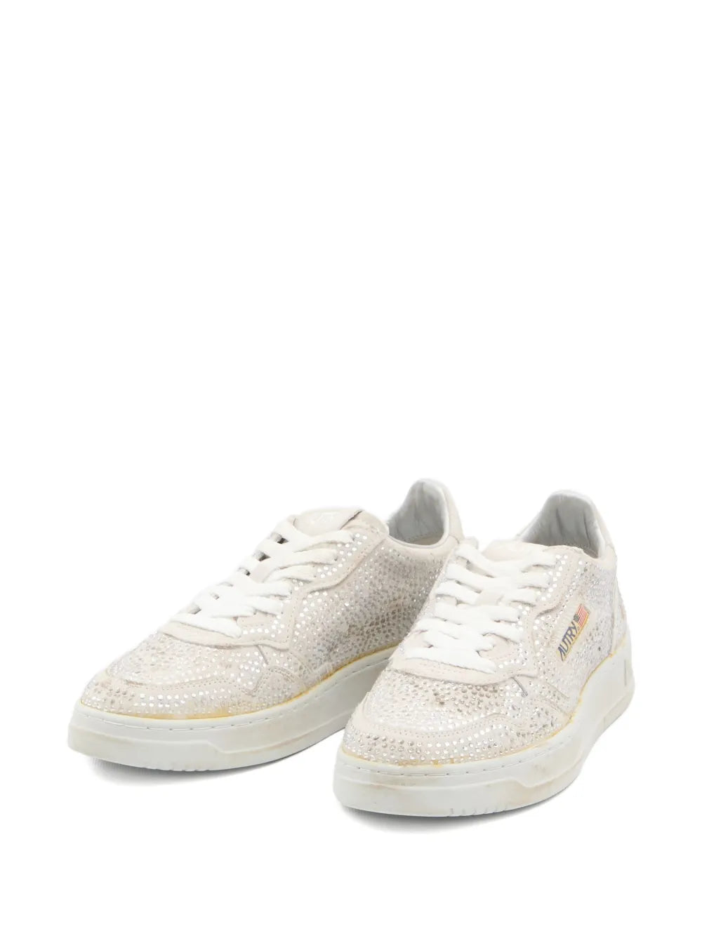 AUTRY SNEAKERS MEDALIST RHINESTON STRASS WHITE