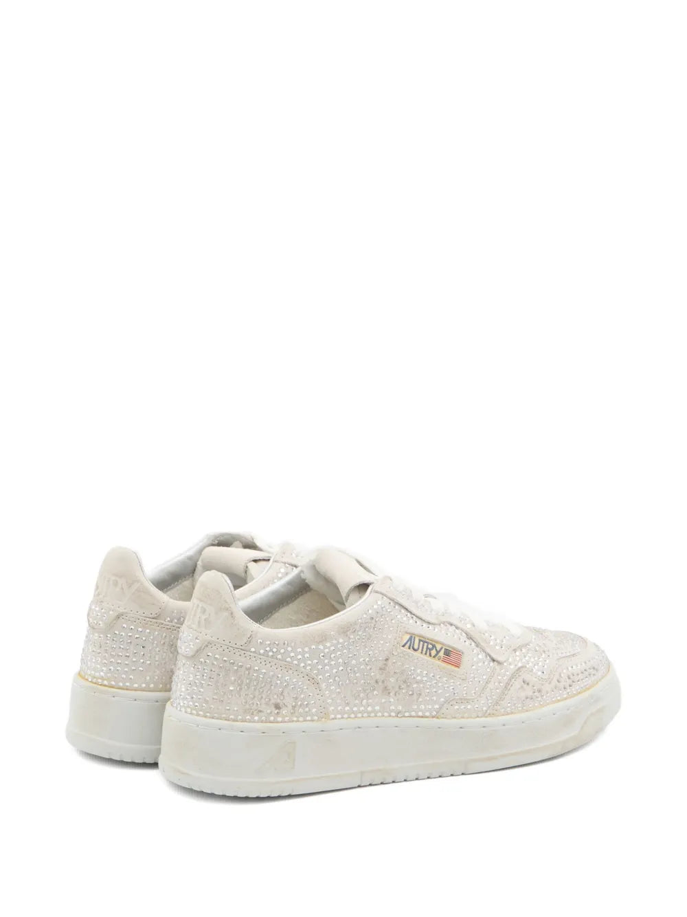 AUTRY SNEAKERS MEDALIST RHINESTON STRASS WHITE