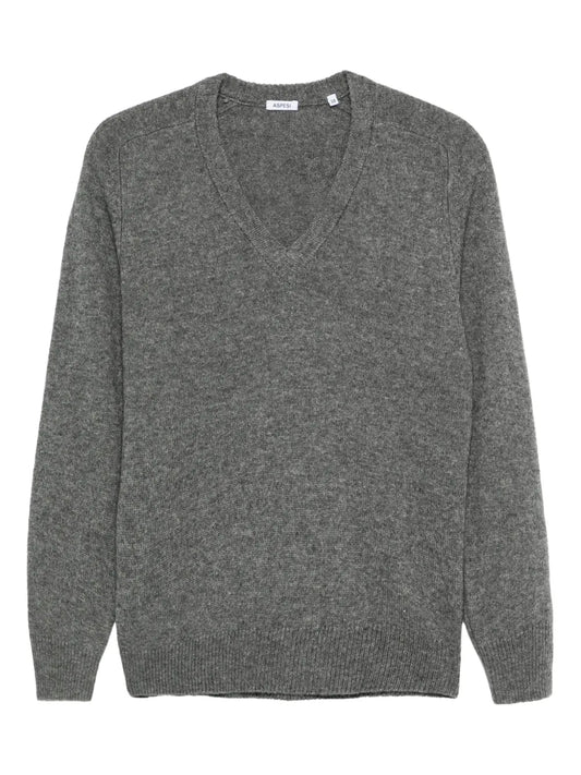ASPESI PULLOVER  A V GRIGIO