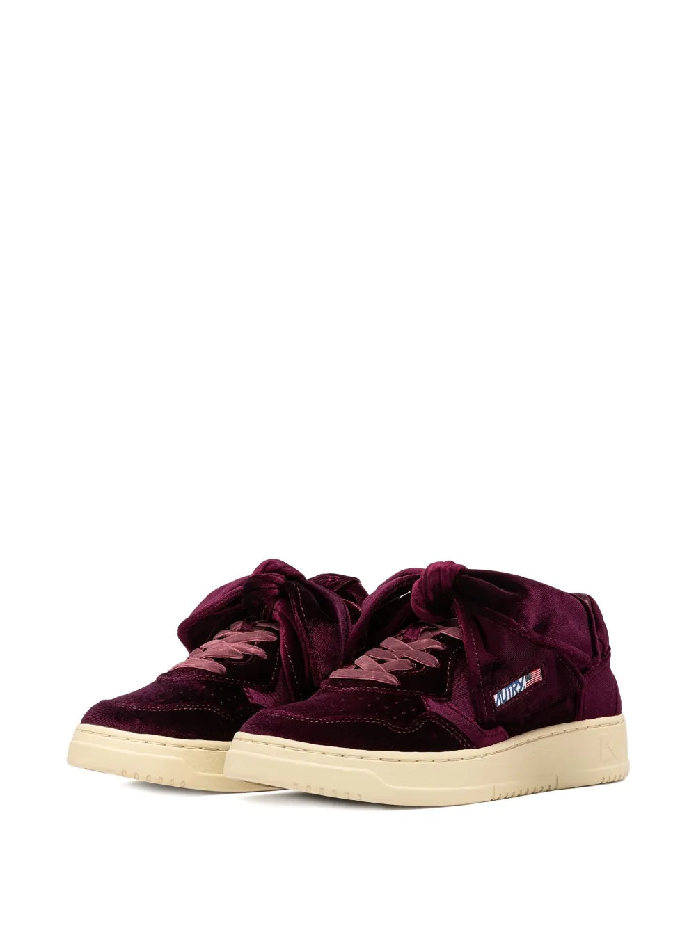 AUTRY SNEAKERS MEDALIST VELLUTO BORDEAUX