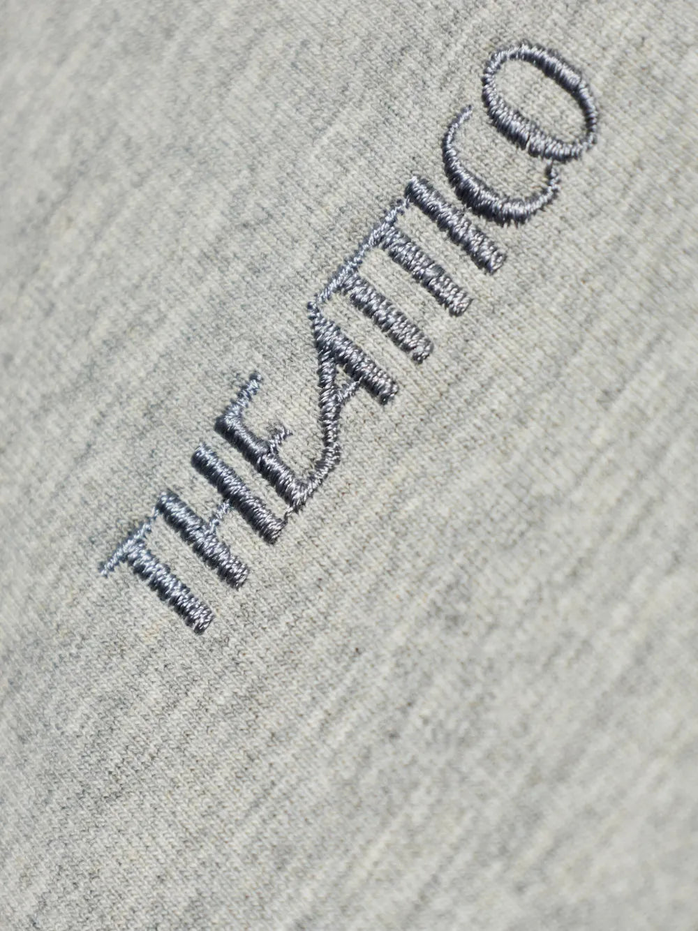 THE ATTICO T-SHIRT MELANGE GREY