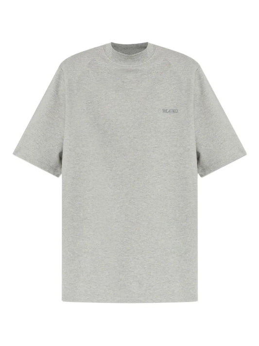 THE ATTICO T-SHIRT MELANGE GREY