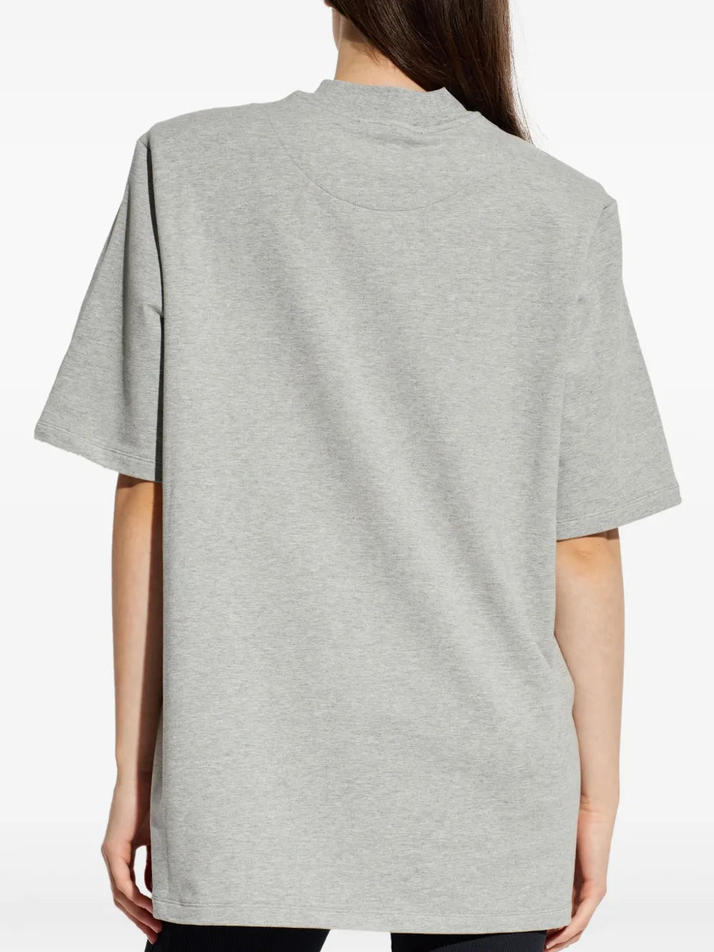 THE ATTICO T-SHIRT MELANGE GREY
