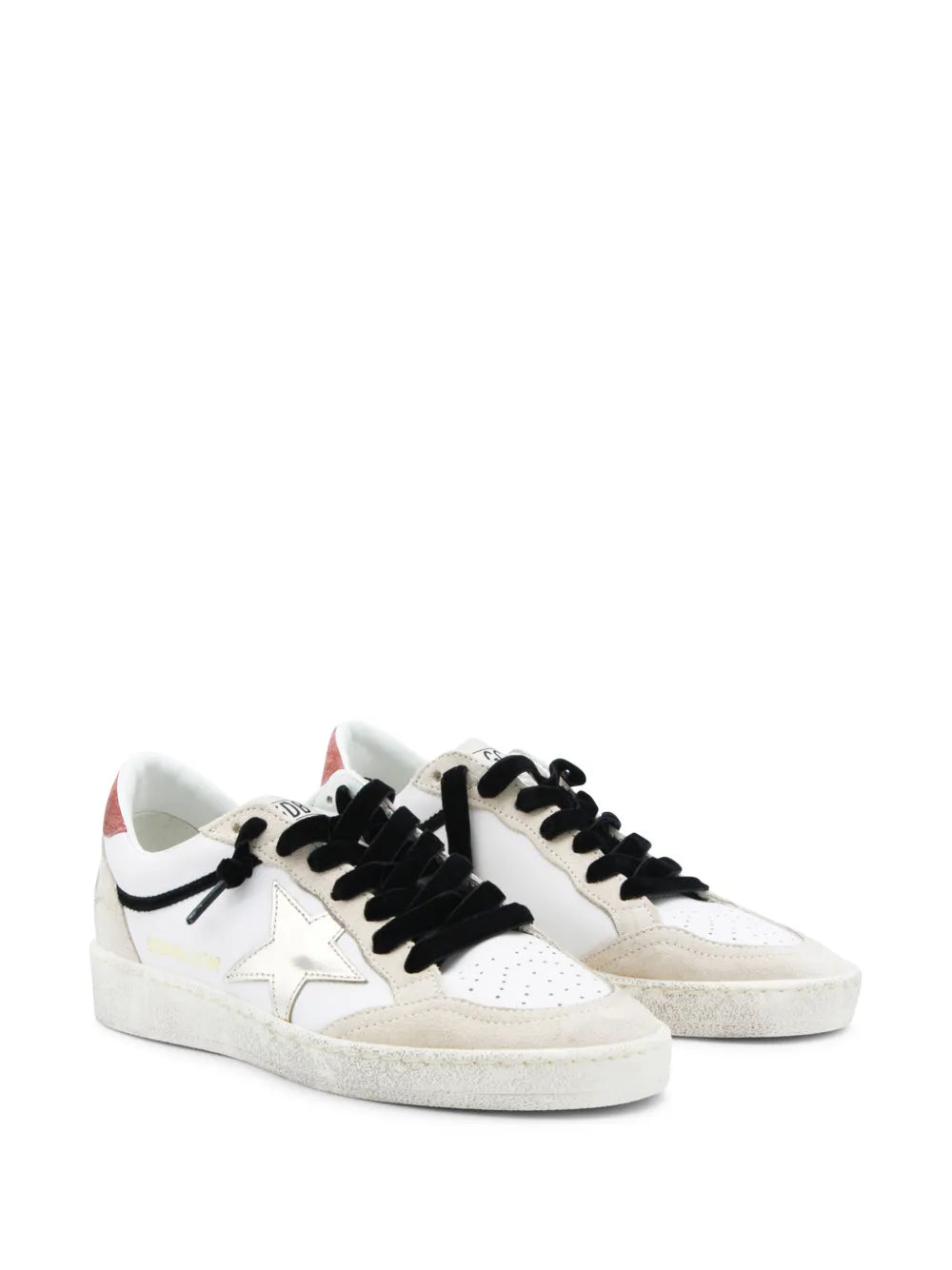 GOLDEN GOOSE SNEAKER BALLSTAR WHITE RED