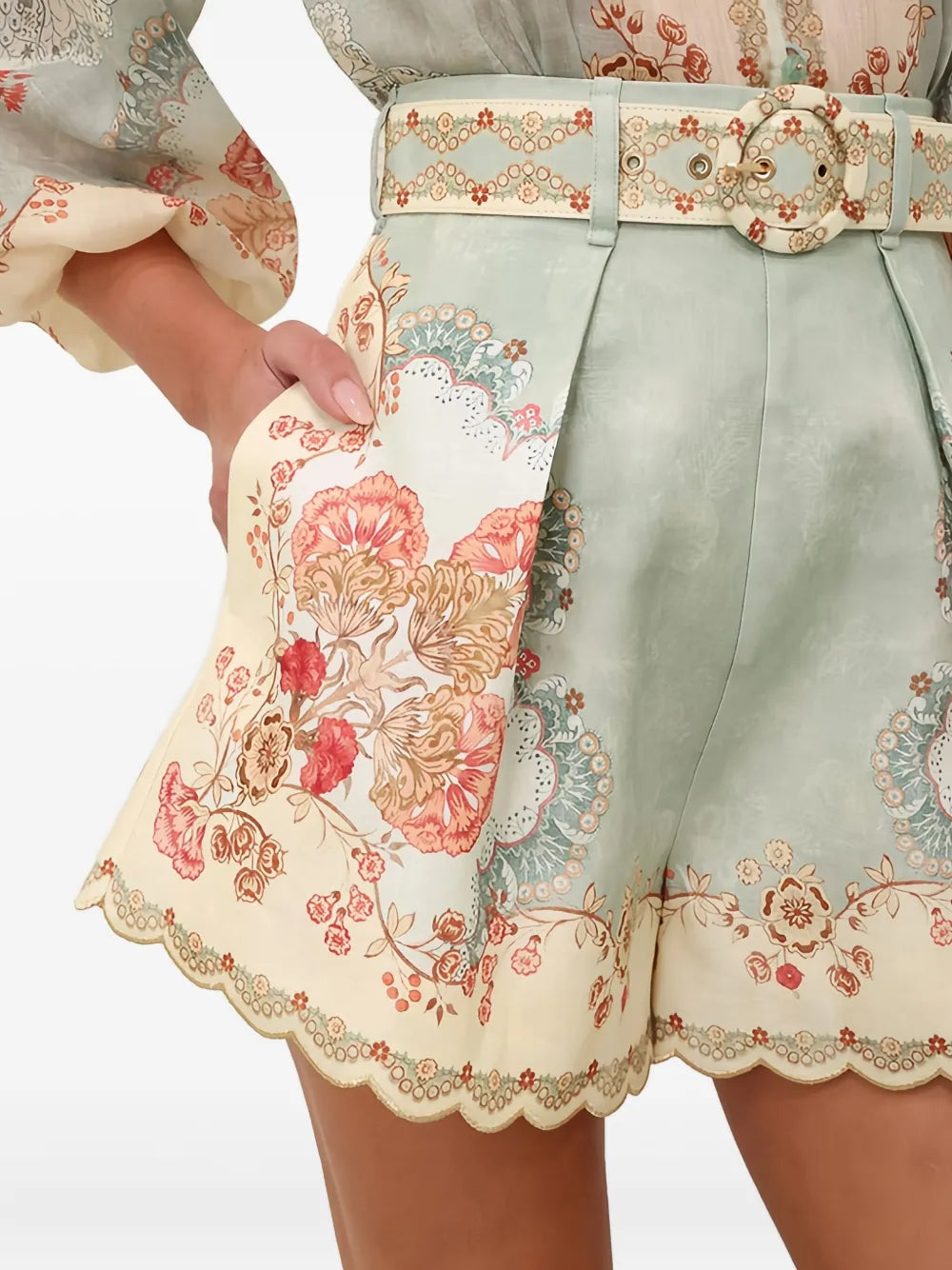 ZIMMERMANN SHORT FLORAL