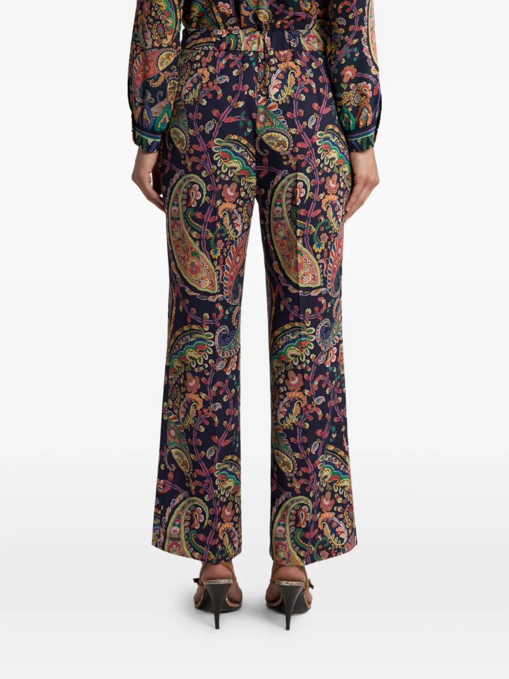 ETRO PANTALONI PAISLEY BLU