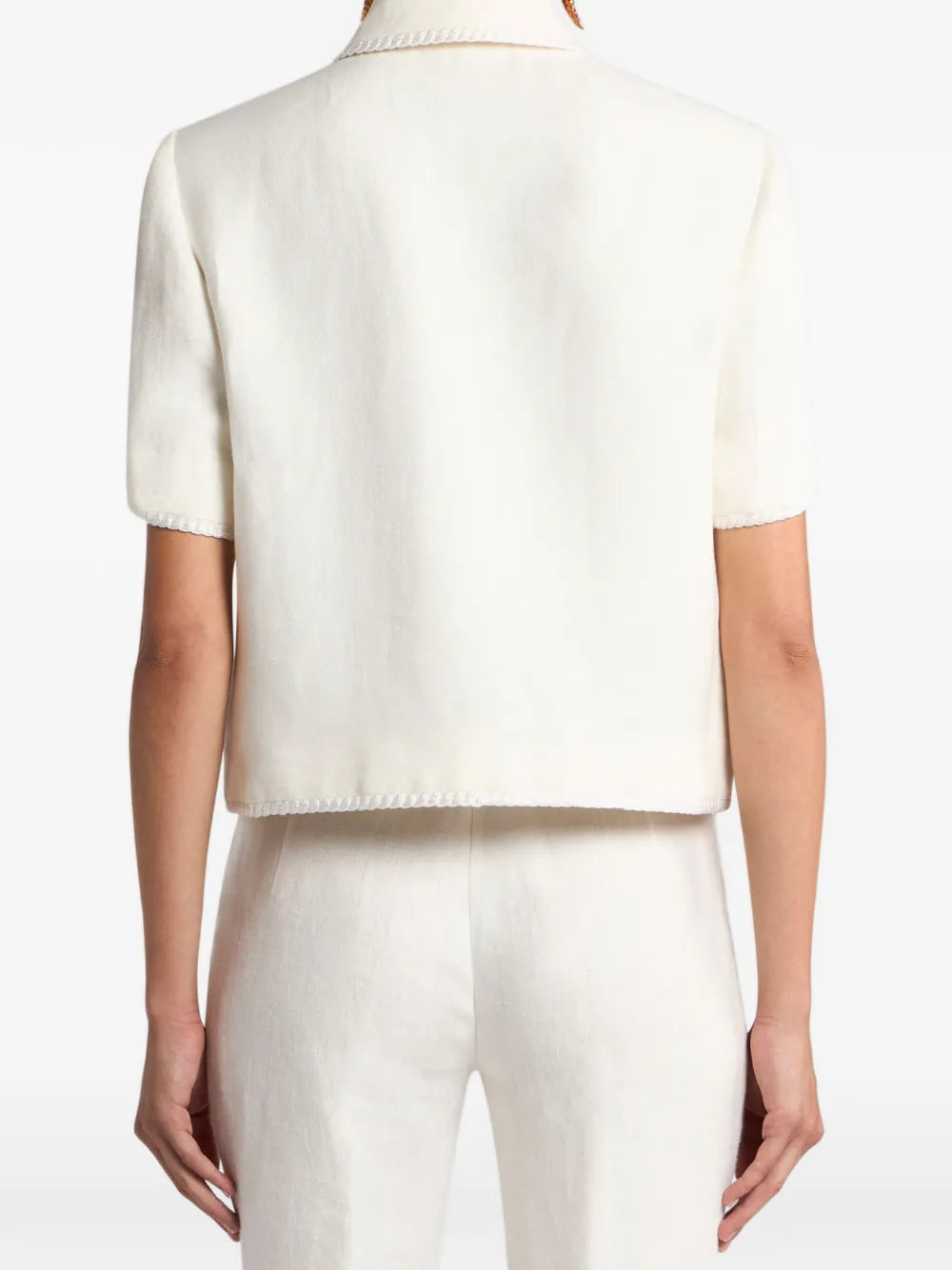 ETRO GIACCA CROP  WHITE