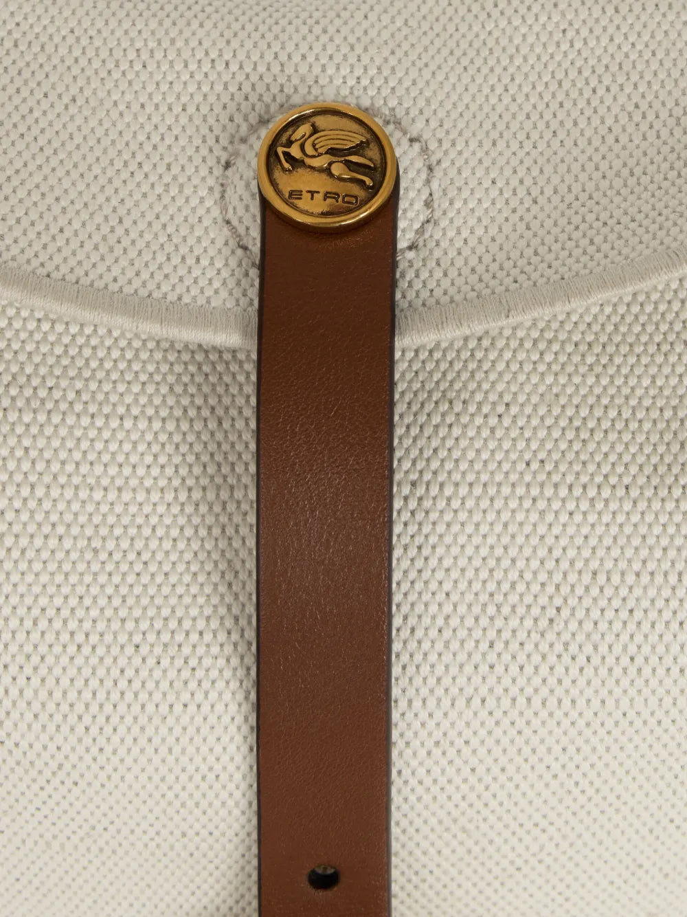 ETRO BORSA CROSSBODY PONY MEDIA CANVAS BRUCIATO