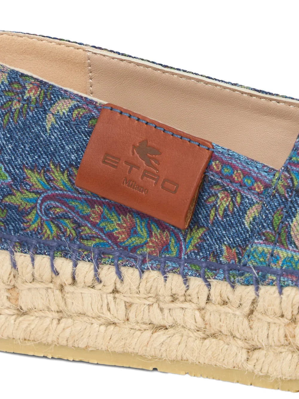 ETRO SCARPE ESPADRILLAS DENIM PAISLEY