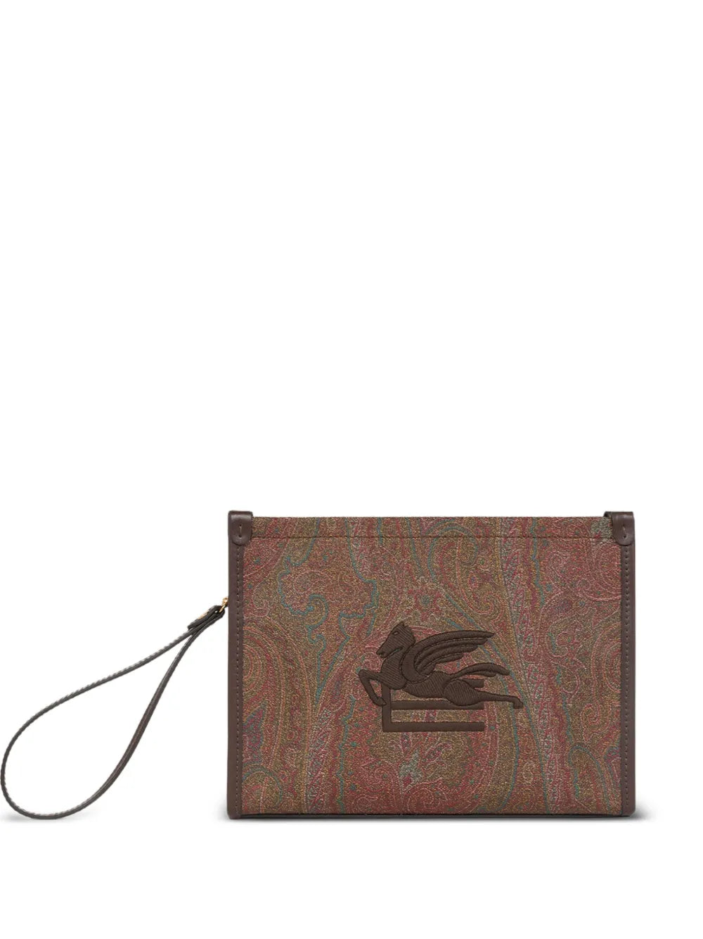 ETRO BORSA POUCH SLG M ARNICA  BROWN